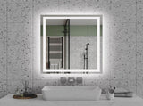 28"x36" LED Bathroom Mirror, Front-Lit and Back-Lit, 3 Color Tem Adjustable, Brightness Memory, 85015840