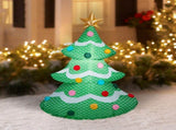 Multicolor Christmas Tree Airblown Yard Inflatable, 4' 88595885
