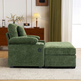 Modern Oversized Chair with Ottoman,Chenille Fabric Sofa Bed,Accent Chair Comfy Sofa with Cupholders W2606P293158