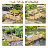 5 ft Wooden Garden Bridge Arc Footbridge 30604420