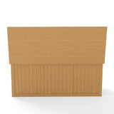 112 Gallon Outdoor Wooden Deck Box Solid Wood Storage Box Seat & Table Top for Patio Furniture W2640P327224