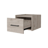 Elfrida Wall-Mounted Nightstand, Sleek Single-Drawer Design with Spacious Top Shelf B128P148914