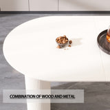 63 "medieval modern cream style MDF dining table and PU dining chair set 6. Assemble Desktop and 00068573