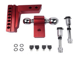 Adjustable Red Trailer Hitch Fits 2" Receiver 6" Drop Solid Tube Hitch 12500 LBS 16289842