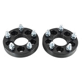 4pcs 1" Thick 5x100 to 5x114.3 Wheel Adapters 12x1.5 5x4.5 Black Spacers 15429016