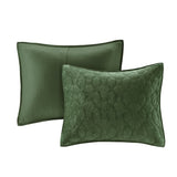 3 Piece Velvet Quilt Set Green King/Cal King B03597557