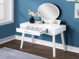 Maly Contemporary Wood Vanity and Stool Set, White T2574P164235