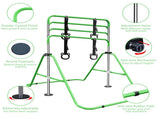 Green Multi-Functional Adjustable Height Children's Horizontal Gymnastic Bar With Bear Rings W1408P269707