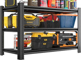 3-Layer Storage Rack, Metal Storage Rack, Adjustable Height Partition, Suitable For Living Room, 87908657