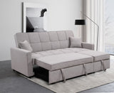 83" Oversized Upholstered Sofa Bed W/Pull Out Couch Bed & Adjustable Backrest,3 Seaters Sofa & Couch W1417131916