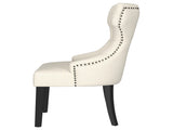 Gillian Beige and Black Fabric Upholstered Dining Side Chair B062P299885