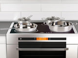 Stainless Steel Cookware Set Fast Even Heat Induction Pots Pans Set Dishwasher Safe with 2.7/3.7 62308857
