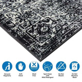 Distressed Vintage Persian Woven Area Rug B03598020