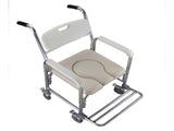 Multifunction Heavy Duty Memory Foam Commode Chair Adult Bathroom Toilet Seat White & Beige 62123836