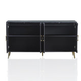 Modern Lacquered 4 Door Wooden Cabinet Sideboard Buffet Server Cabinet Storage Cabinet, for Living W1435P191611