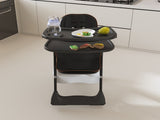 Adjustable Baby High Chair 0-6 Years Portable Infant Feeding Seat with Safety Belt, Silent W2699P299043