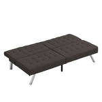 ZUN WOOD FRAME, STAINLESS LEG, FUTON, SOFA BED Espresso W2297P283330