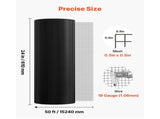 24 in x 50 ft Hardware Cloth, 1/2 in 19 Gauge Galvanized Wire Mesh Roll, Durable Vinyl-Coated 81683114