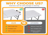 50" Folding Fish Cleaning Table with Sink, Bi-Folding Portable Camping Sink Station with Drain Hose, 37035974