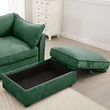 Ottoman - chenille-Green W3041P293498
