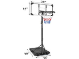 Portable Basketball Goal System with Stable Base and Wheels, use for Indoor Outdoor teenagers youth 89372176