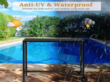 40" Outdoor Bar Table with Wheels, Rectangle Narrow Counter Height Table, Ideal Bar Height Table for 47648953