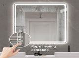 36X36 Inch LED Bathroom Mirror Vanity Mirrors with Front Lights Wall Mounted Anti-Fog Frameless Make W2071137653