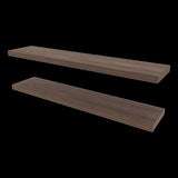 Greer Floating Shelf in Melamine x2,Cognac B128P237169