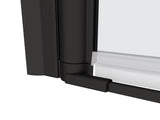 1 3/8" adjustment,universal pivot shower door, open outside, with 1/4" tempered glass finish 3672 W2122131055