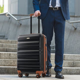 Hardshell ABS Luggage Set - Lightweight & Durable Suitcases with Dual Spinner Wheels, Carry-On & N730P262653B