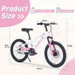 ZUN ZUKKA Mountain Bike,20 Inch MTB for Boys and Girls Age 7-10 Years,Multiple Colors W1019P145184