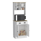 ZUN Albany Kitchen Pantry with 3-Doors Cabinet and Drawer B200P188855