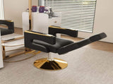 Professional Hydraulic Barber Chair - 360&deg Swivel with Adjustable Height, Stainless Steel 41738739