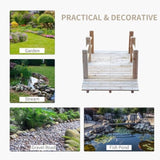5 ft Wooden Garden Bridge Arc Footbridge 23534540