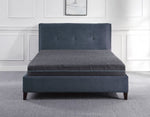 ZUN 8" Queen Size Bed Mattress Gel-Infused Memory Foam Hybrid Mattress, Dark Gray, Mattress in a Box, B011P213339