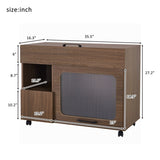 Furniture Style multi-use Cat litter box house With Storage N843P254845W