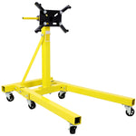 ZUN Folding Engine Stand 2000 LBS Capacity Motor Hoist 360 Degree Adjustable Mounting Head Dolly Mover 77733033