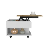 Luanda Lift Top Coffee Table, Casters, One Shelf B070P188809