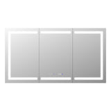 Smart LED Medicine Cabinet with Built-in High-Power Outlet , 66*36inch , Stepless Dimming & Anti-Fog W637P252345
