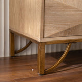 6 Drawers Dresser, Modern Dressers & Chests of Drawers, TV Stand,Light Wood Dresser for W3158P307447