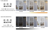 Extra Large LED Bathroom Mirror with 3 Color Aluminum Framed Wall Mirror Full Body Mirror with W708131919