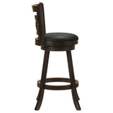 ZUN Cappuccino Swivel Bar Height Stool B062P153494