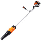 52cc Weed Eater/Wacker Gas Powered, 3 in 1 Blower, String Trimmer,with 10'' Brush Cutter,Rubber W465P185102