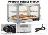 110.00V 800.00W Two Layers Stainless Steel Color Stainless Steel/Tempered Glass Warming Cabinet 18671934