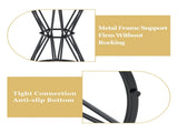 Single package bar, table, chair set.31.5-inch wood grain MDF tabletop with black metal frame, W1151P434793