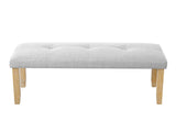 Upholstered Tufted Bench, Modern Bedroom Benches Upholstered Dining Benches, Fabric End of Bed Bench N752P294997D