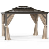 ZUN 10'X12' Outdoor Double-roof Hardtop Gazebo 02952064