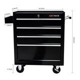 Rolling Tool Chest, 4 Drawer Tool Box with Wheels, Heavy Duty Industrial Service Cart Storage W1102138401
