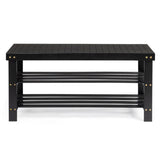 3-Tier Seamless Top Bamboo Shoe Rack 24686137