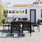 ZUN High-quality Steel Outdoor Table and Chair Set, Suitable for Patio, Balcony, Backyard. 52937466